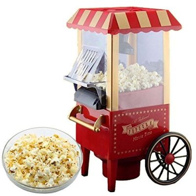 Popcorn Machine Big Vintage Collection and Electric Popcorn Maker Making Machine Stylish Design Automatic Popcorn Machine Household Electric Instant Popcorn Maker Stylish Design