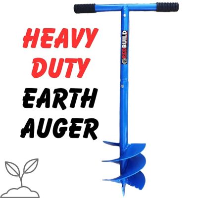 Earth Auger Hole Digger Dual Blades 6 Inches, Farming Tools for Agriculture | Earth Auger Machine | Agriculture Tools for Farming | Post Hole Digger