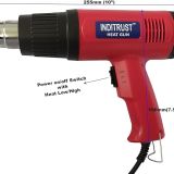 Inditrust 2000 Watt professional heat gun hot air gun with dual temperature setting for Shrink Wrapping, Packing, Paint removal heat gun designed for industrial use (RED)