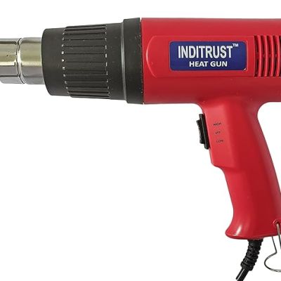 Inditrust 2000 Watt professional heat gun hot air gun with dual temperature setting for Shrink Wrapping, Packing, Paint removal heat gun designed for industrial use (RED)