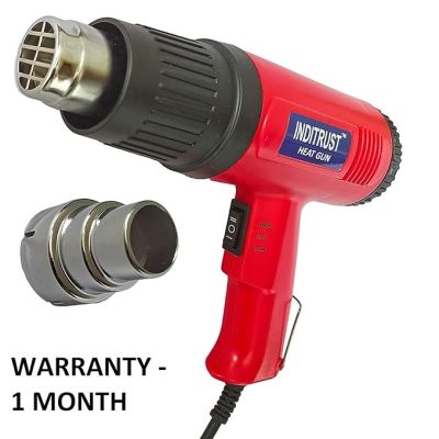 Inditrust 2000 Watt professional heat gun hot air gun with dual temperature setting for Shrink Wrapping, Packing, Paint removal heat gun designed for industrial use (RED)