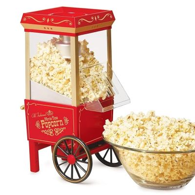 Popcorn Machine Big Vintage Collection and Electric Popcorn Maker Making Machine Stylish Design Automatic Popcorn Machine Household Electric Instant Popcorn Maker Stylish Design