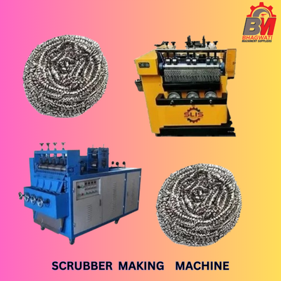 Scrubber Making Machine |Automatic Stainless Steel Scrubber Scourer Making Machine, 5 Hp