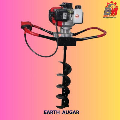 KROST 52cc Heavy Duty Earth Auger Machine & Different Size Drillers. (Earth Auger Machine)