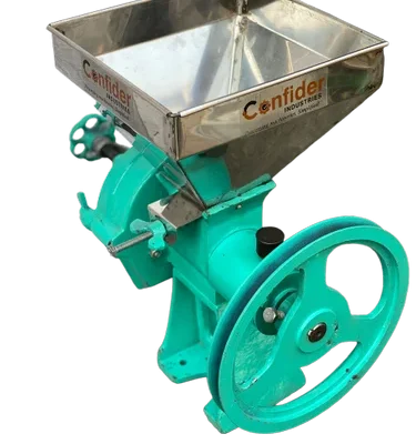 Wet Dal Mil |Semi-Automatic Mini wet or non wet Dal Mill Machine With Motor, Single Phase